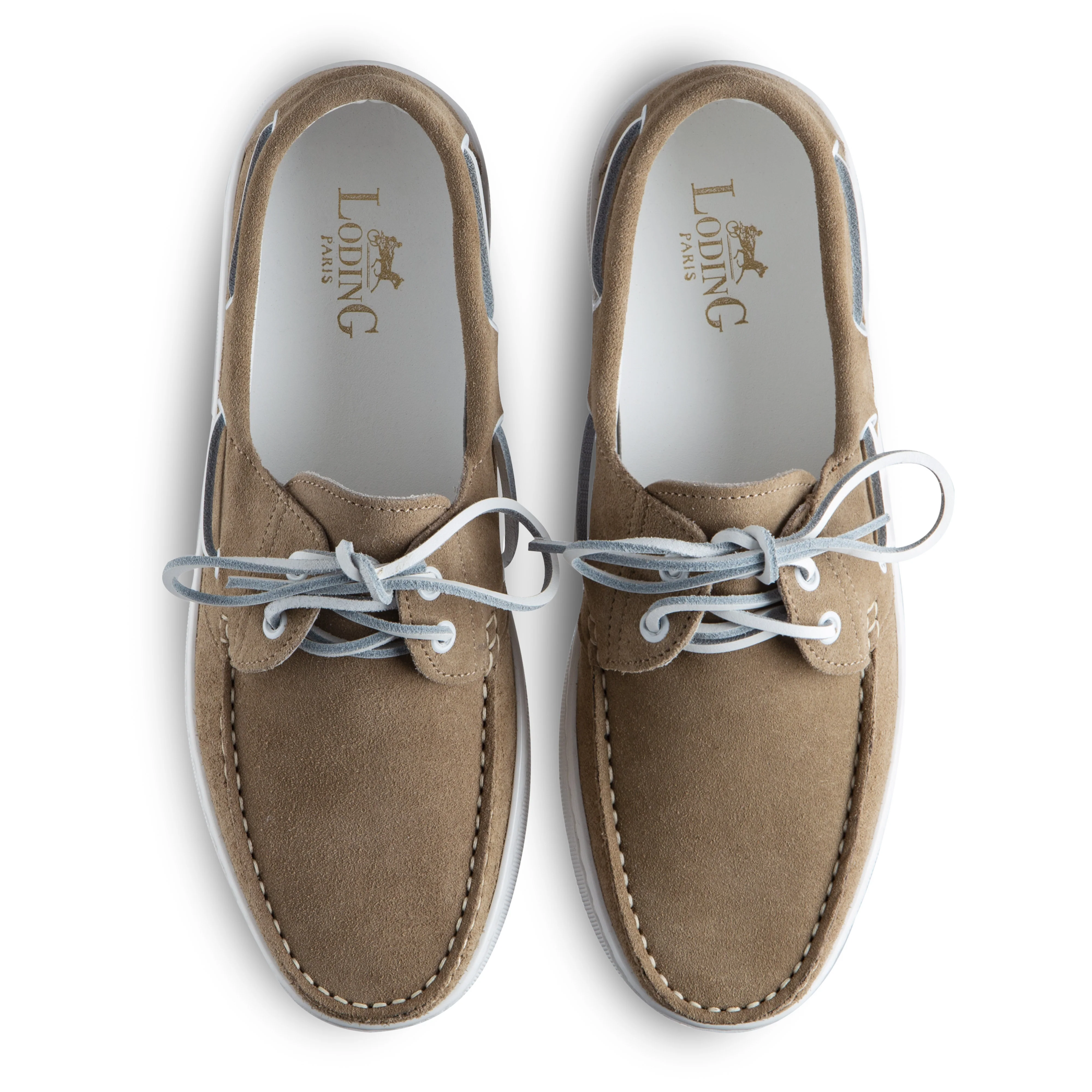 Chaussures bateau Torca 1102 veau velours sable