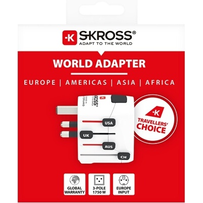 Adaptateur et convertisseur Skross Adaptateur 3 POLES 150 Pays