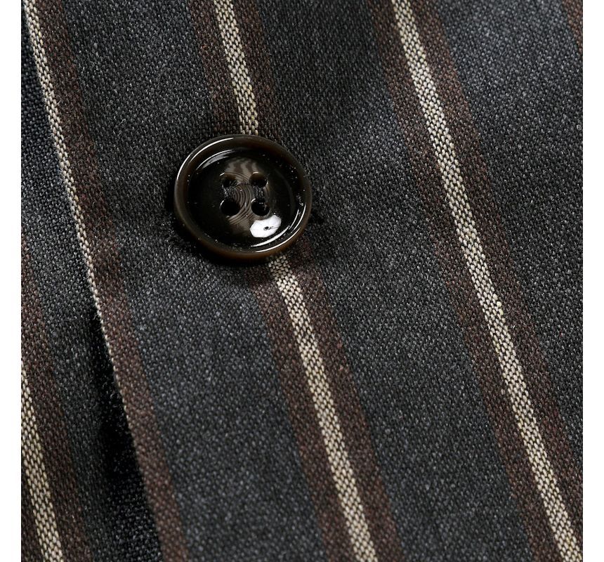 Lefitt - Gestreept vest met knoopjes