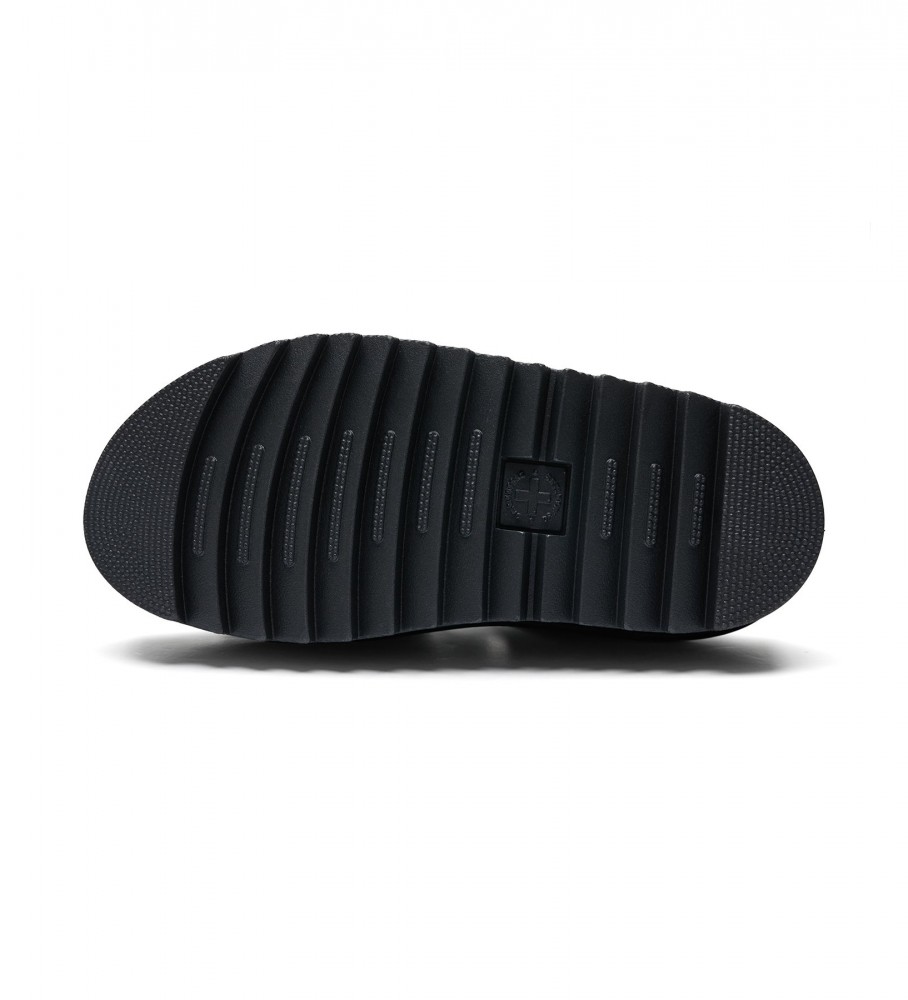 Sandálias Dr. Martens Voss II Quad Athena em couro preto