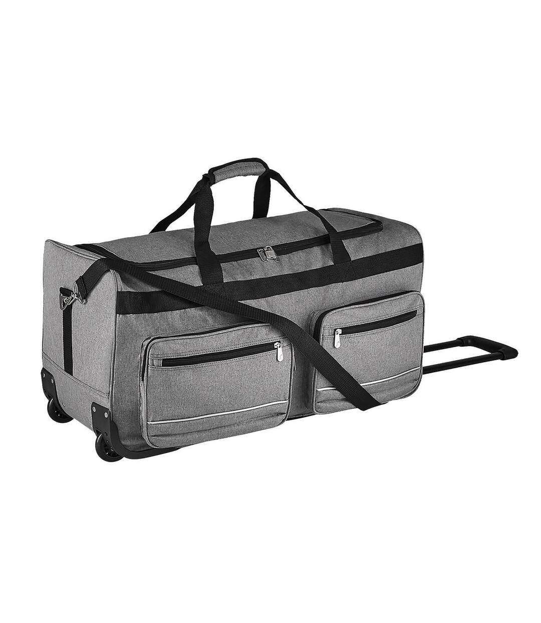 Sac de voyage luxe - trolley - 75L - 71000 - gris chiné