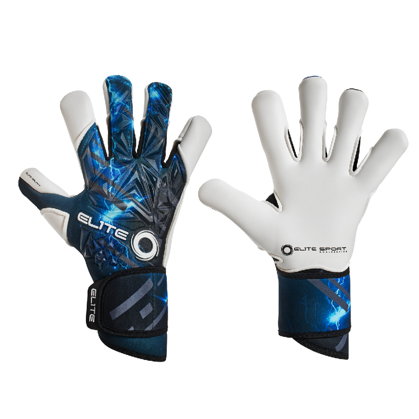 Elite Sport Galaxy Keepershandschoenen Blauw Wit