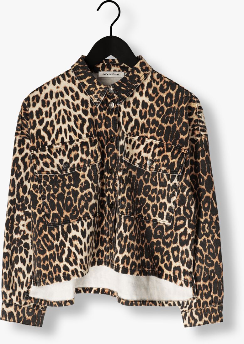 bruine co'couture blouses leocc denim crop shirt