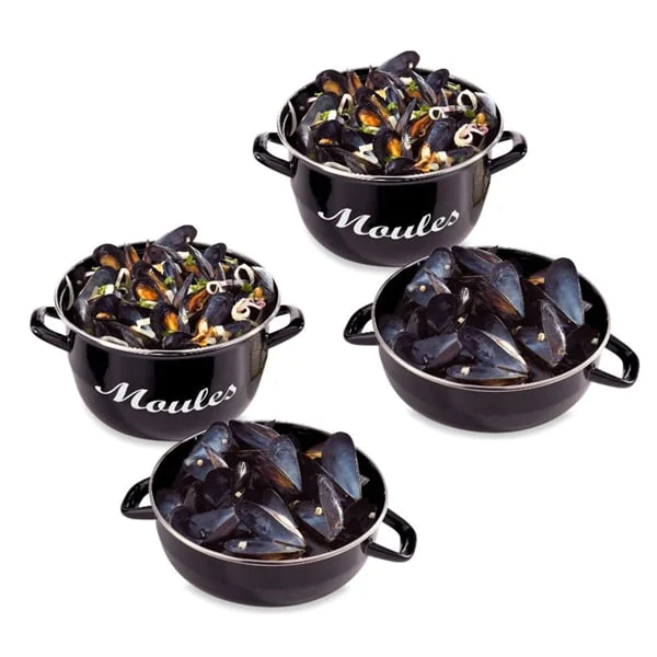 Lot de 2 marmites à moules 24 cm Baumalu