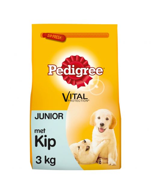 Pedigree Junior Menu - Puppy-Hondenvoer - Kip 3 kg