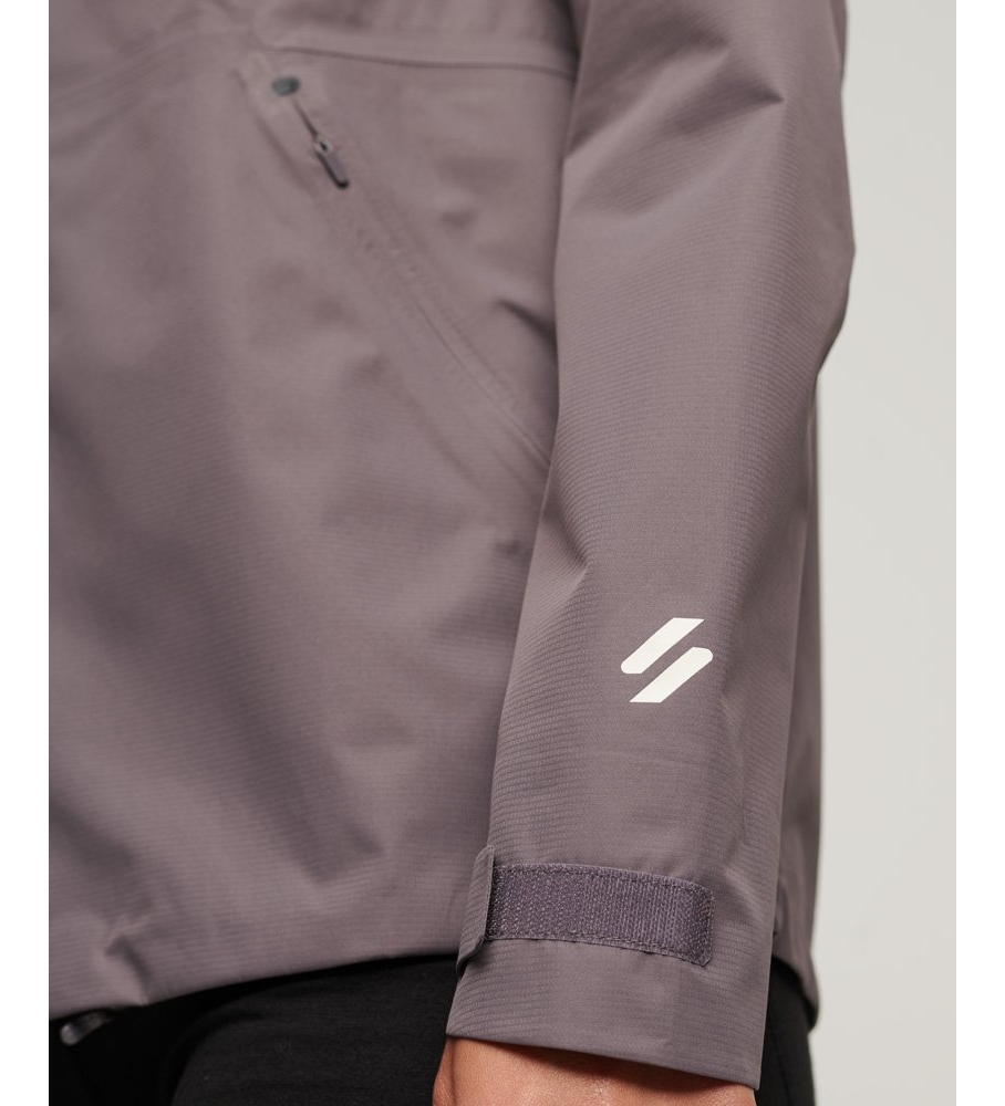 Jaqueta impermeável cinza Superdry