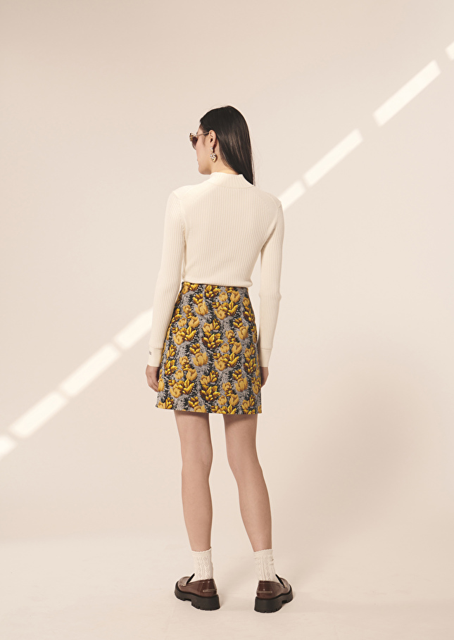 Jupe Javanagrise imprimé floral