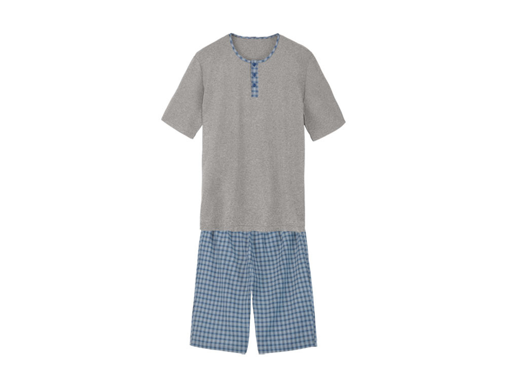 Pyjama short homme-Souffle d'encre