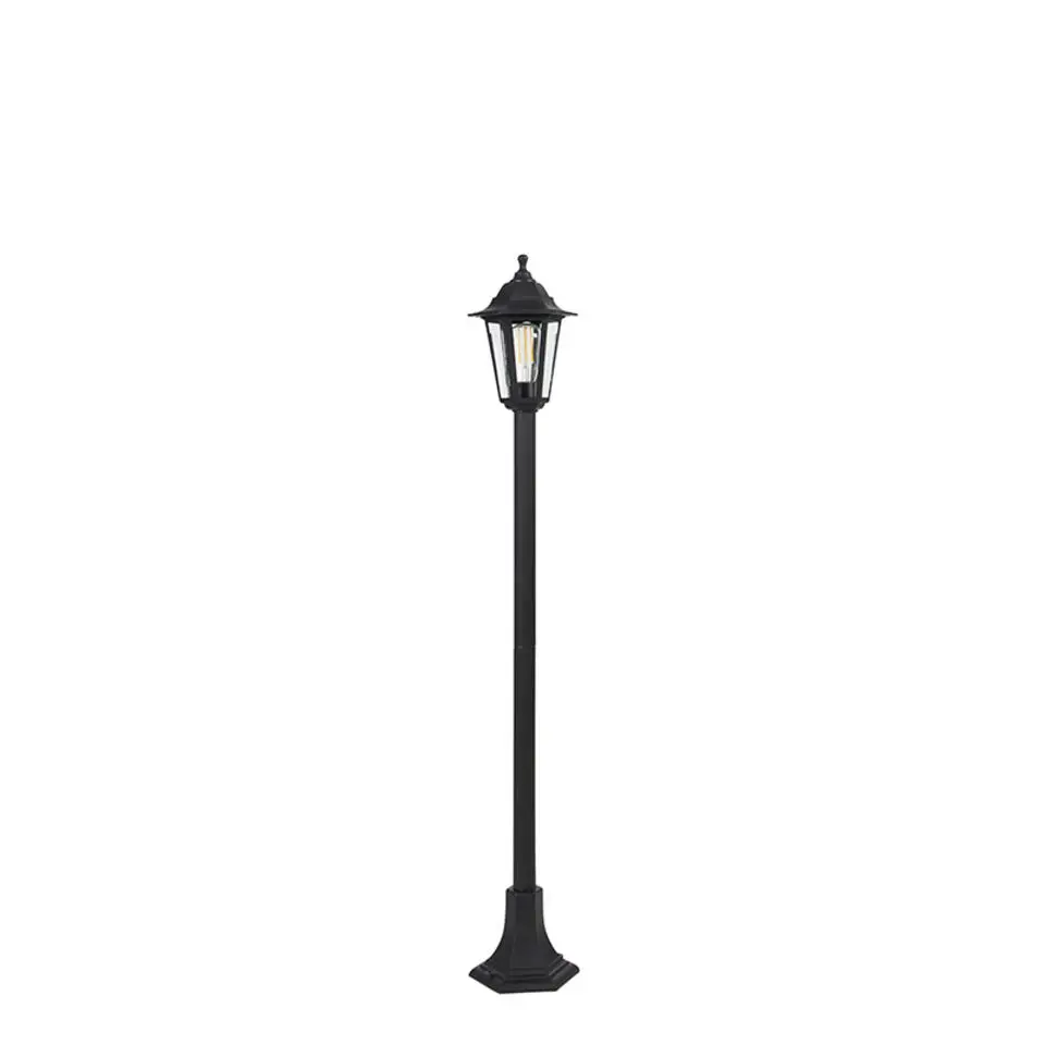 Qazqa staande buitenlampen new haven zwart e27