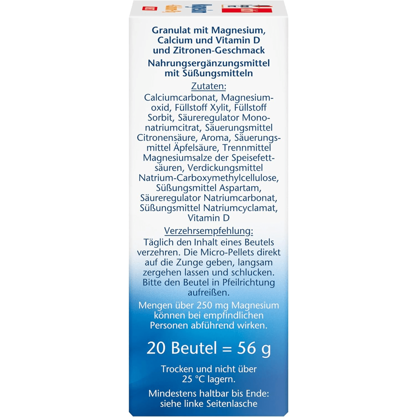 Magnesium + Calcium + D3 Direct (20 Portionen)
