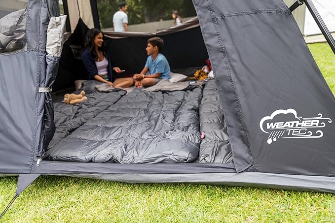 Coleman Camping Tent with Instant Setup, 4/6/8/10 Person Weatherproof Tent with WeatherTec Technology, Double-Thick Fabric, and Included Carry Bag, Sets Up in 60 Seconds