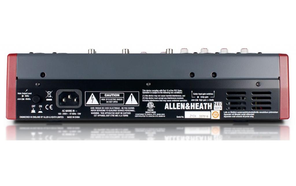 Mischpult ZED-10FX<br>Kompaktmixer mit USB-Interface und Effektprozessor