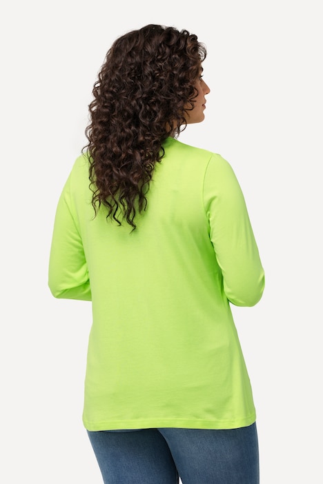 Shirt, Slim, Rundhalsausschnitt, Langarm