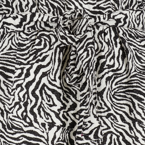 TwoDay dames jurk zwart/wit met print