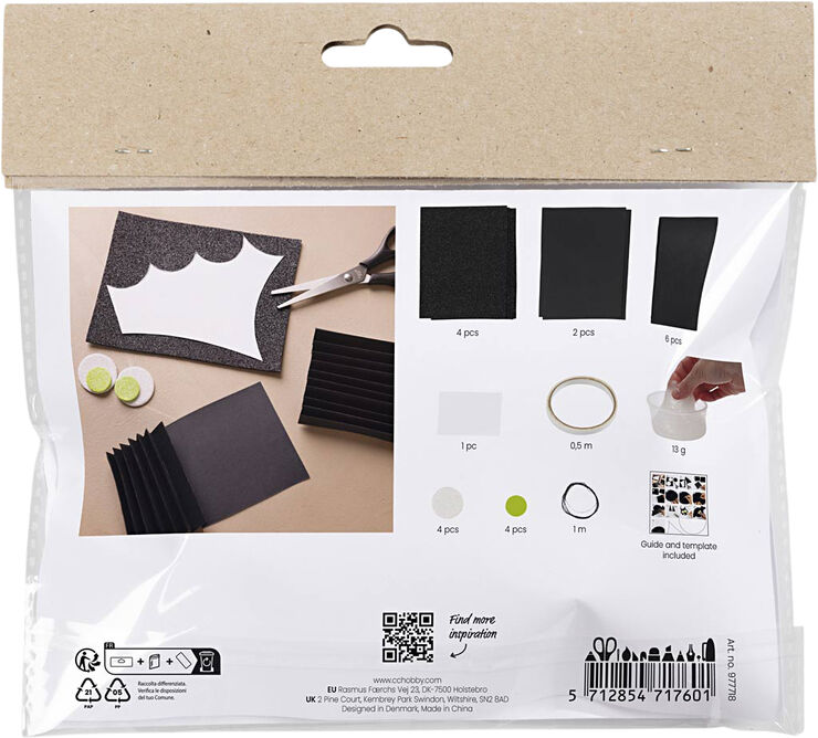Creativ Company Mini DIY Kit Papirpynt, Flagermus