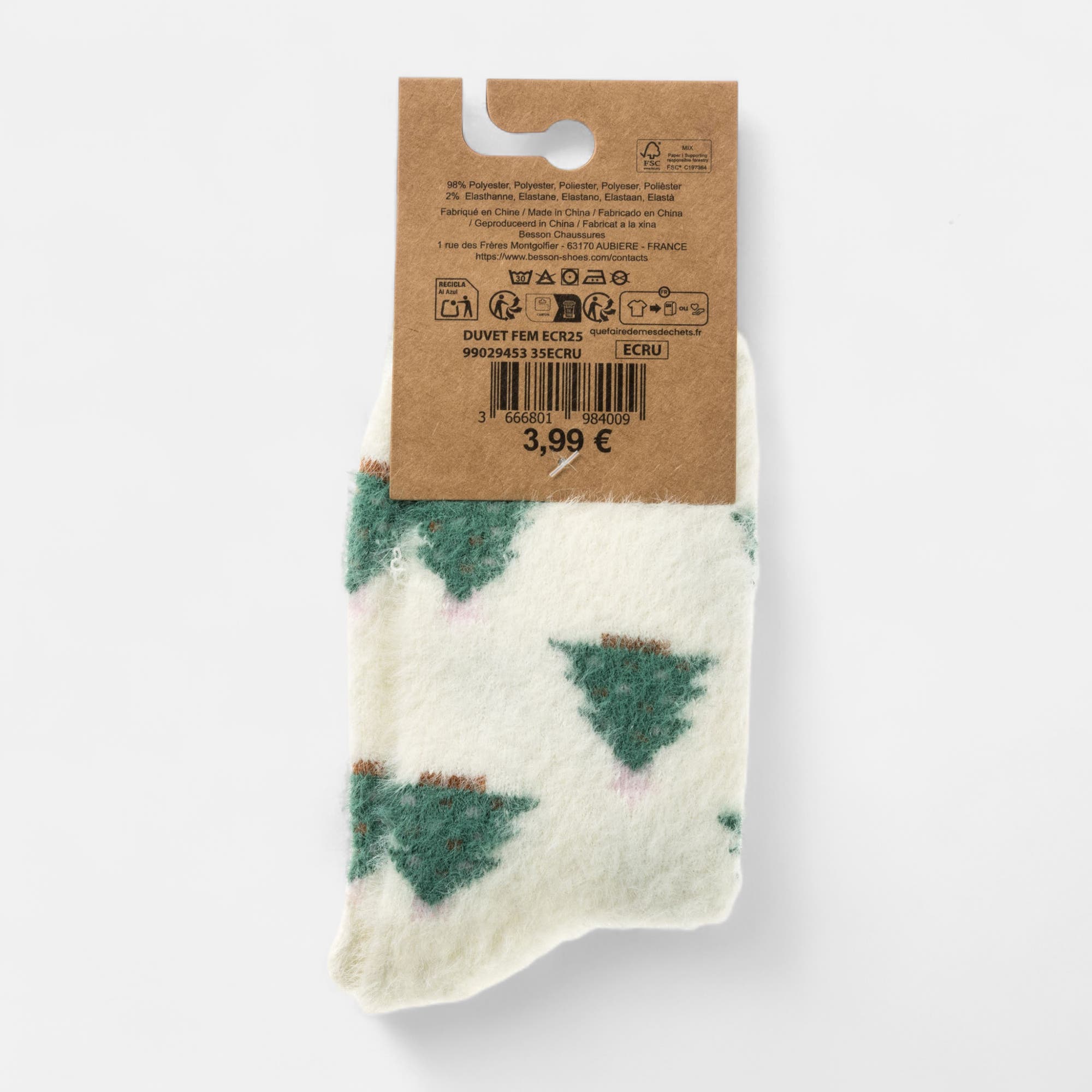 Chaussettes Femme ecru