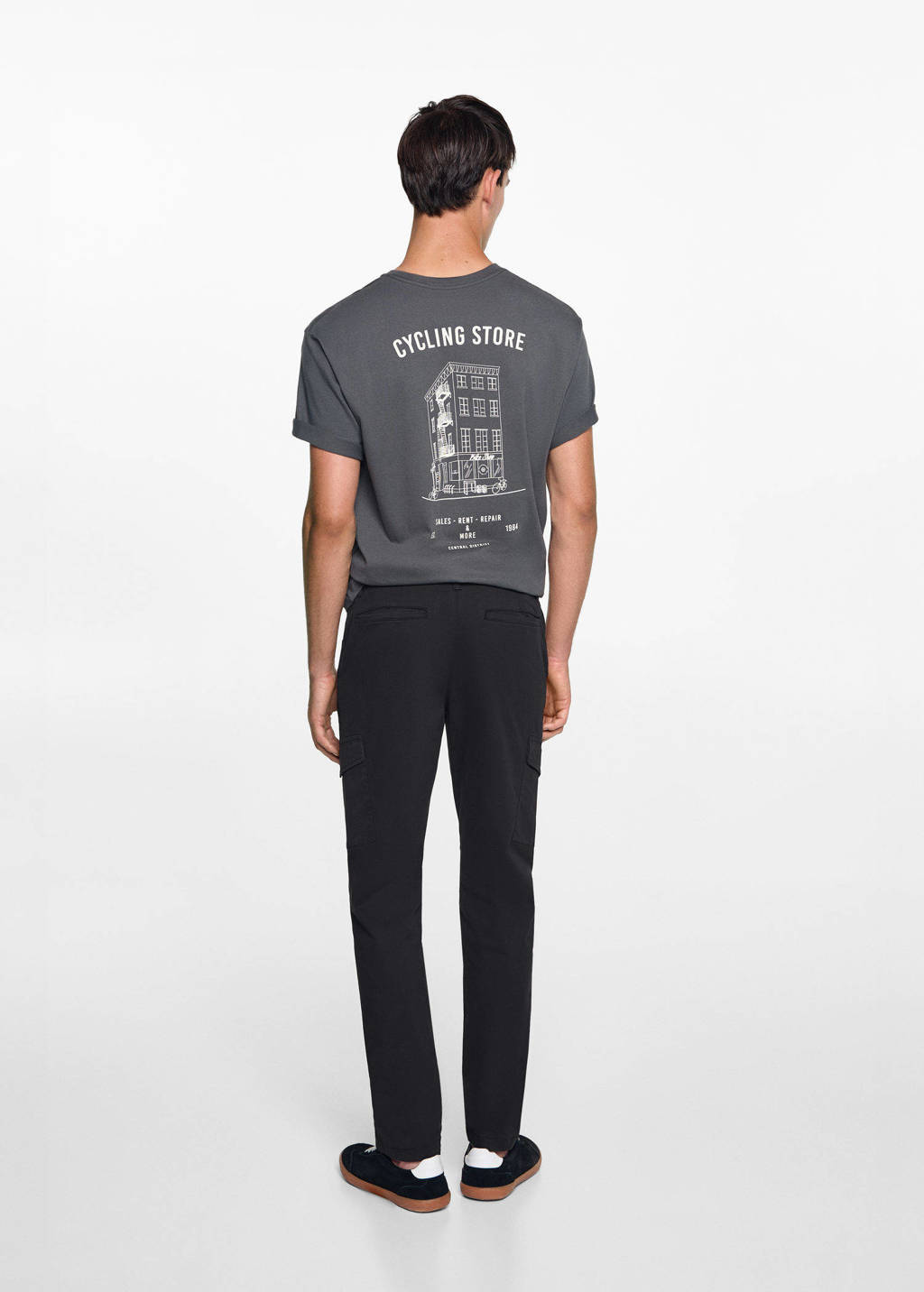 MANGO TEEN cargobroek zwart