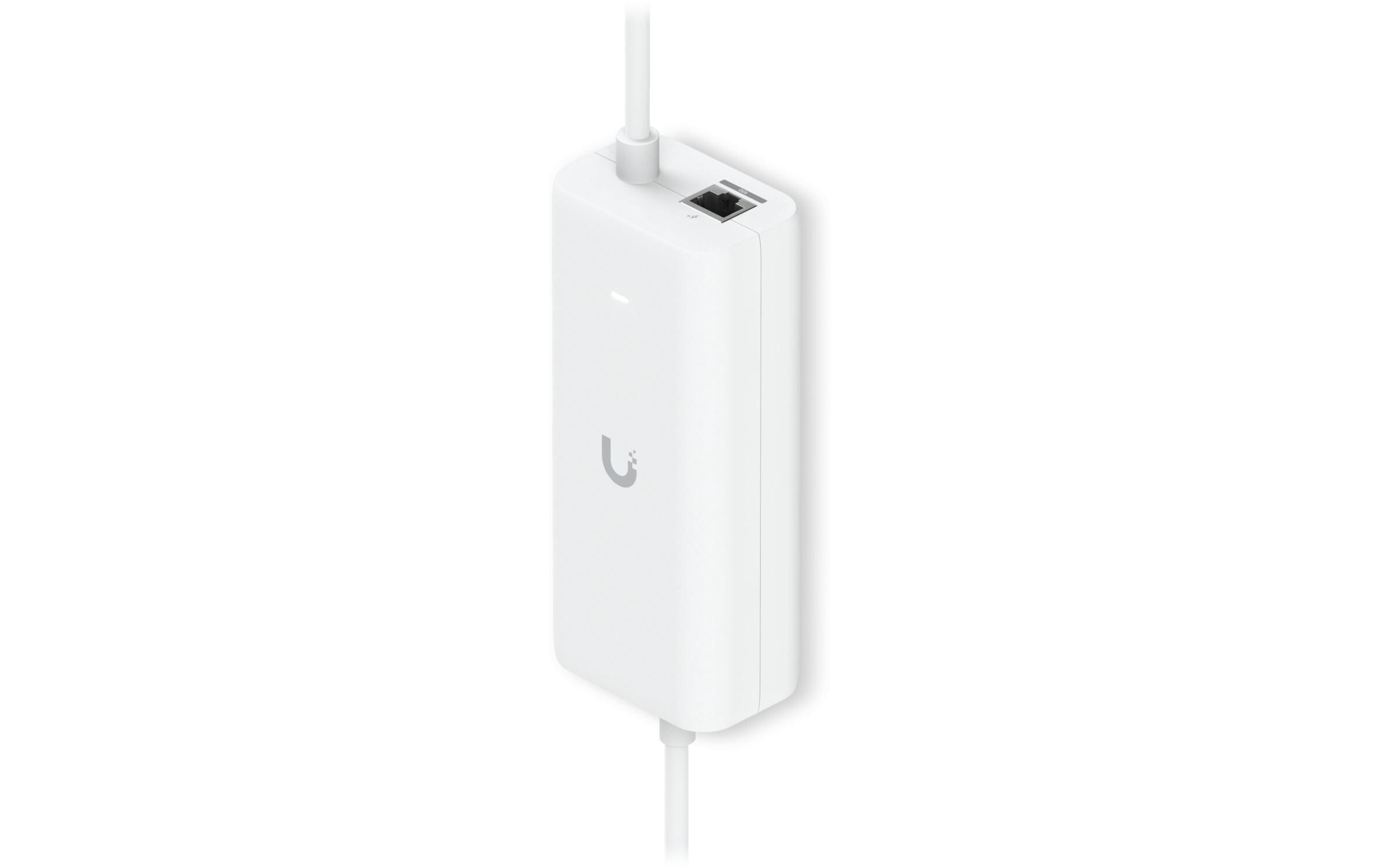 Netzteil 30W PoE+ IntegriertEin AC-Adapter mit integriertem PoE, der es dem UniFi Cloud Gateway-Gerät ermöglicht, PoE-Ausgang an einem einzigen Port zu unterstützen