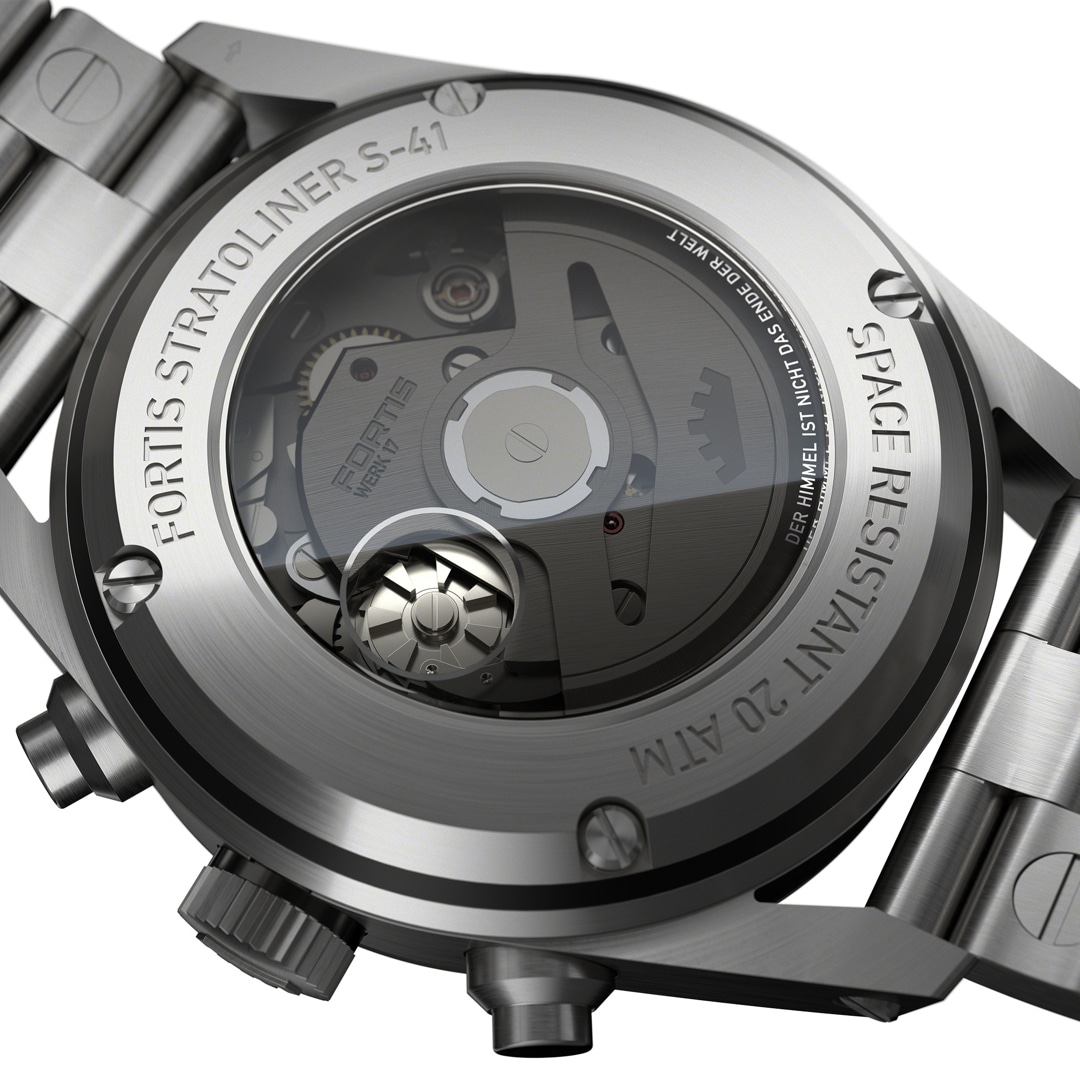 Fortis Stratoliner S-41 Cool Gray Block Bracelet