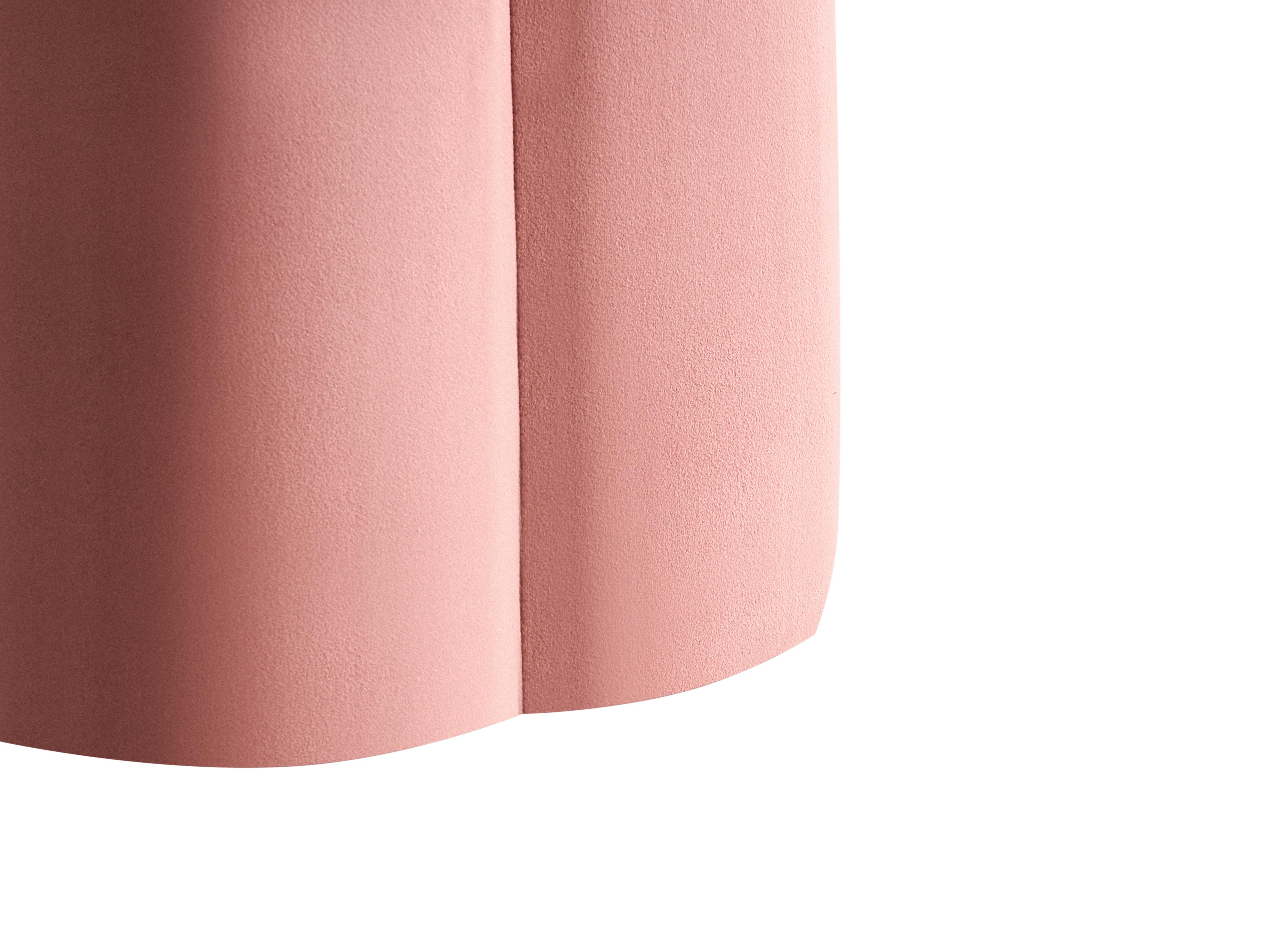 Poef TAPPEN Fluweel Roze