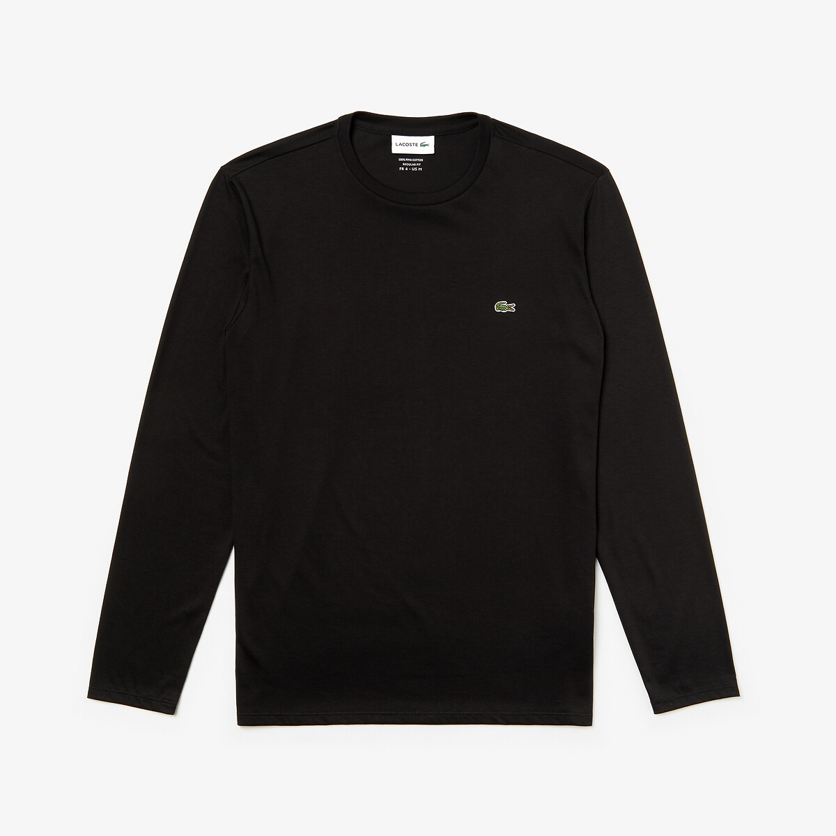 LACOSTE<br>Camiseta de manga comprida em malha de algodão