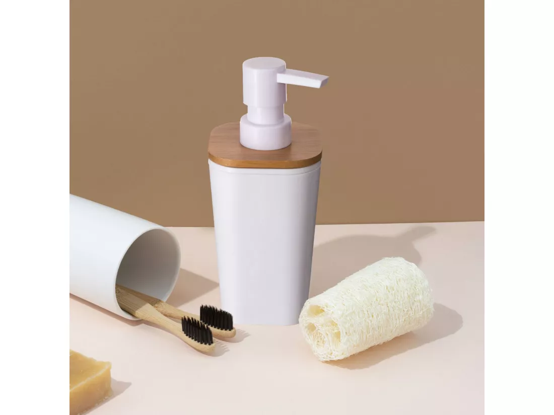 WELL HOME - Distributeur de savon blanc 'Natureo' 200ml Design moderne