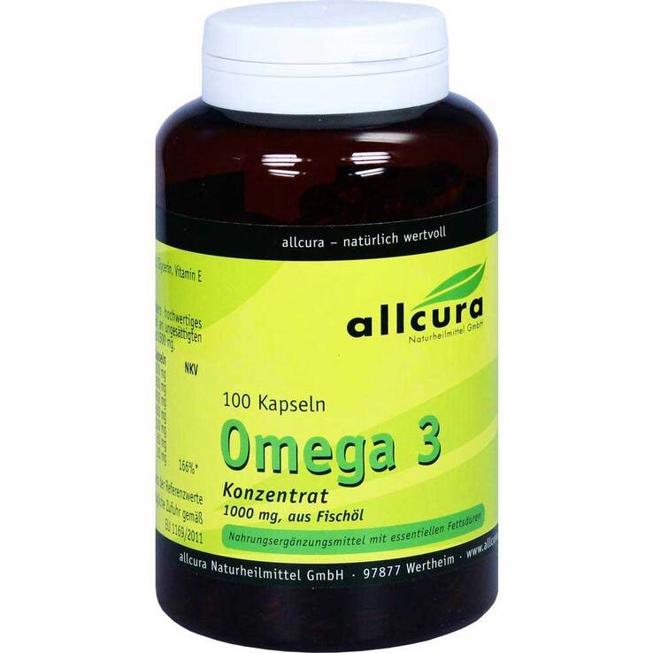 Omega 3 Konzentrat aus Fischöl 1000 mg Kapseln, 100 St