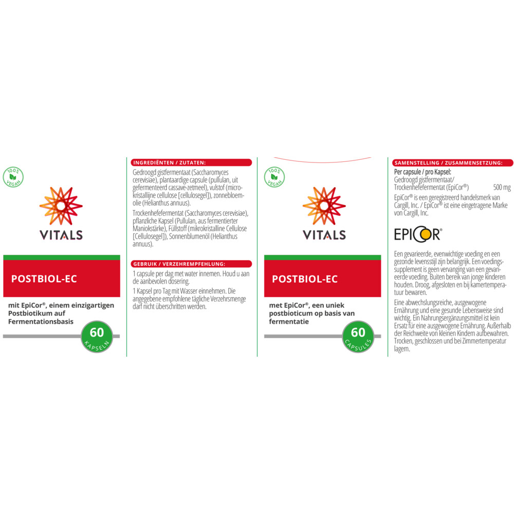 Vitals Postbiol EC 60 capsules