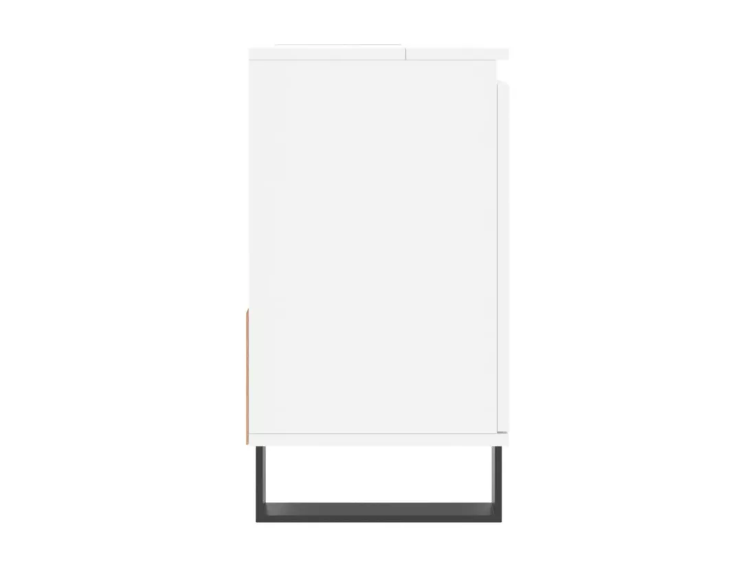 Armoire de salle de bain blanc 65x33x60 cm bois d'ingénierie