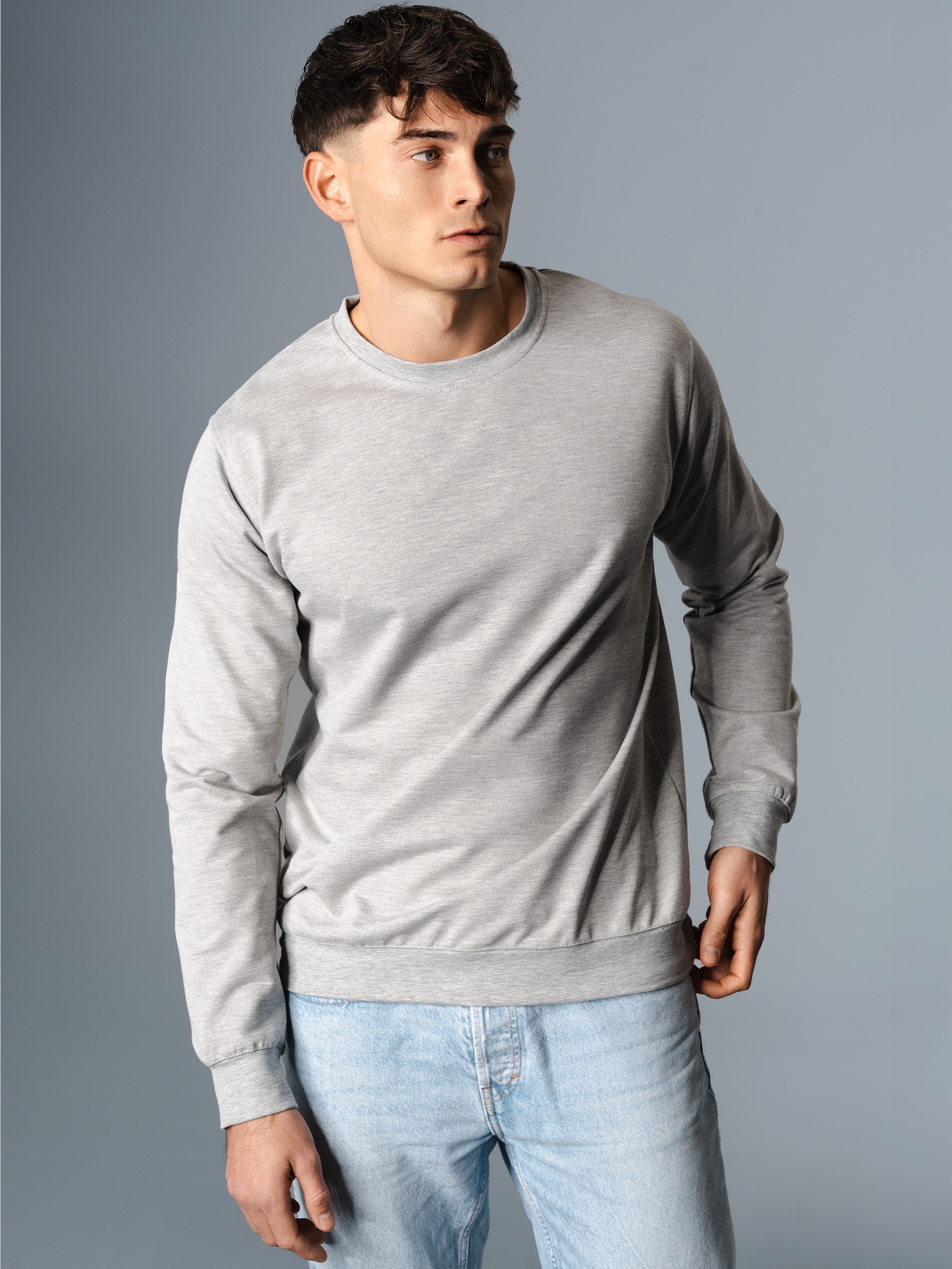 Sweatshirt Grau-melange