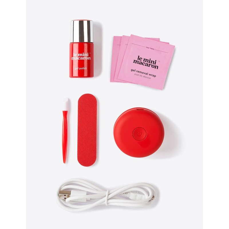 Le Mini Macaron Gel Manicure Kit - Cherry Red
