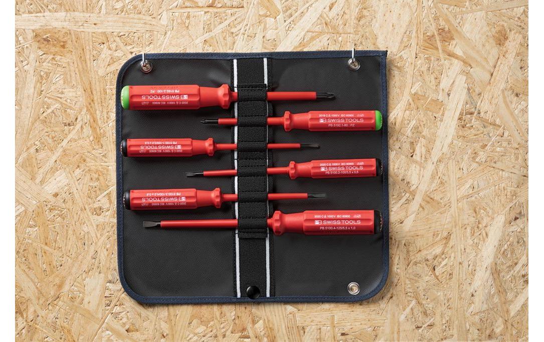 Schraubenzieher-Set Classic VDE PB 5543 6-teiligRolltasche