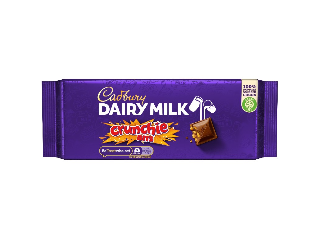 CHOCOLATE DE LEITE CADBURY DAIRY MILK CRUNCHIE 180 G