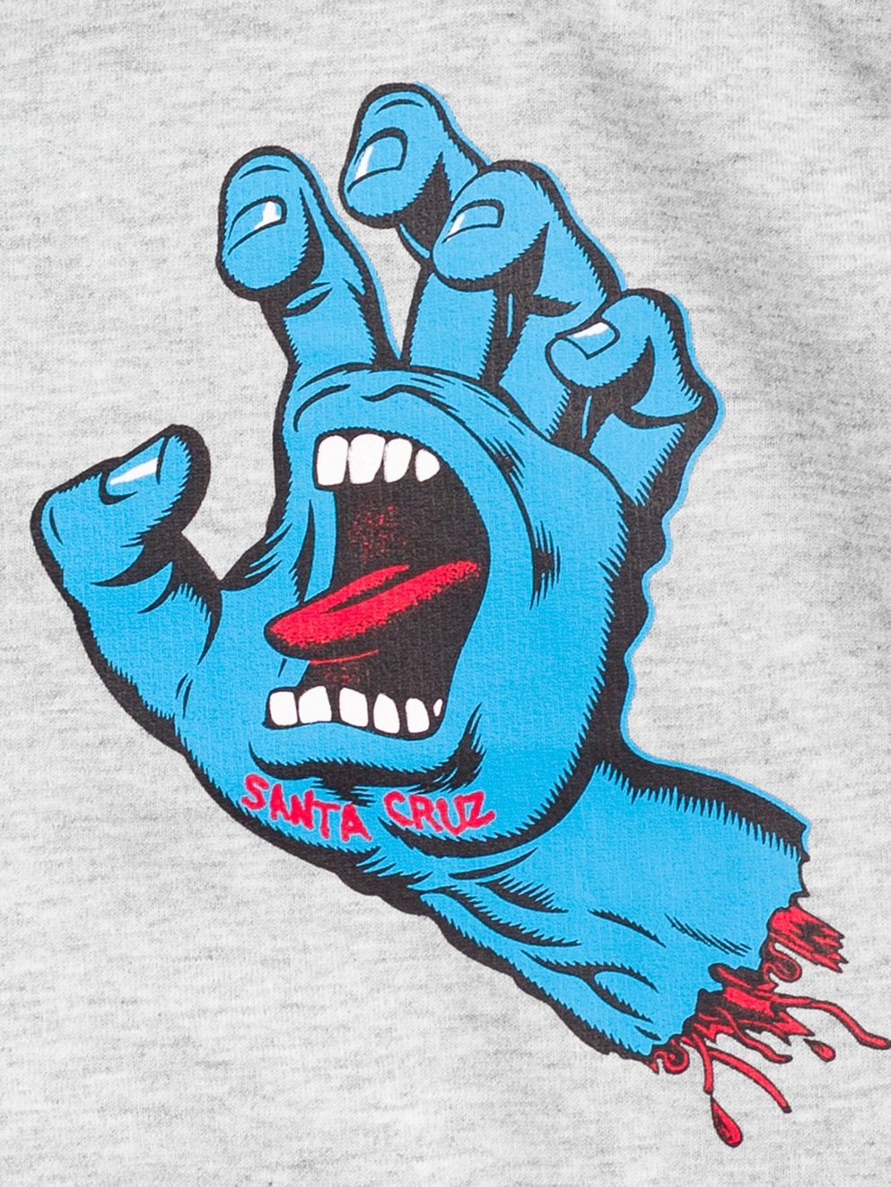Santa Cruz Screaming Hand Hoodie Kids Hoodie heather grey