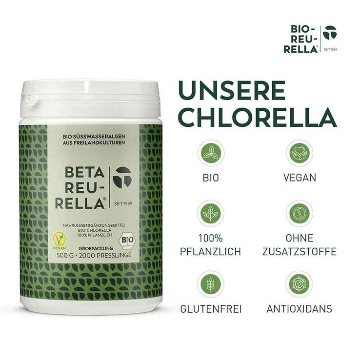 Beta Reu Rella Bio Süßwasseralgen Tabletten, 2000 St