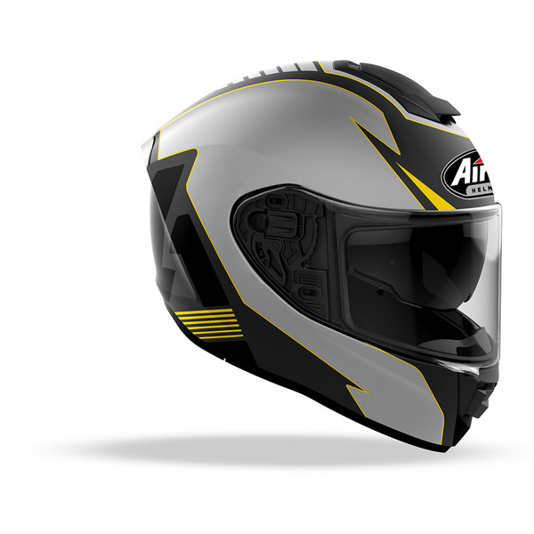 Airoh - Casque ST.501 Type Argent / Noir / Jaune
