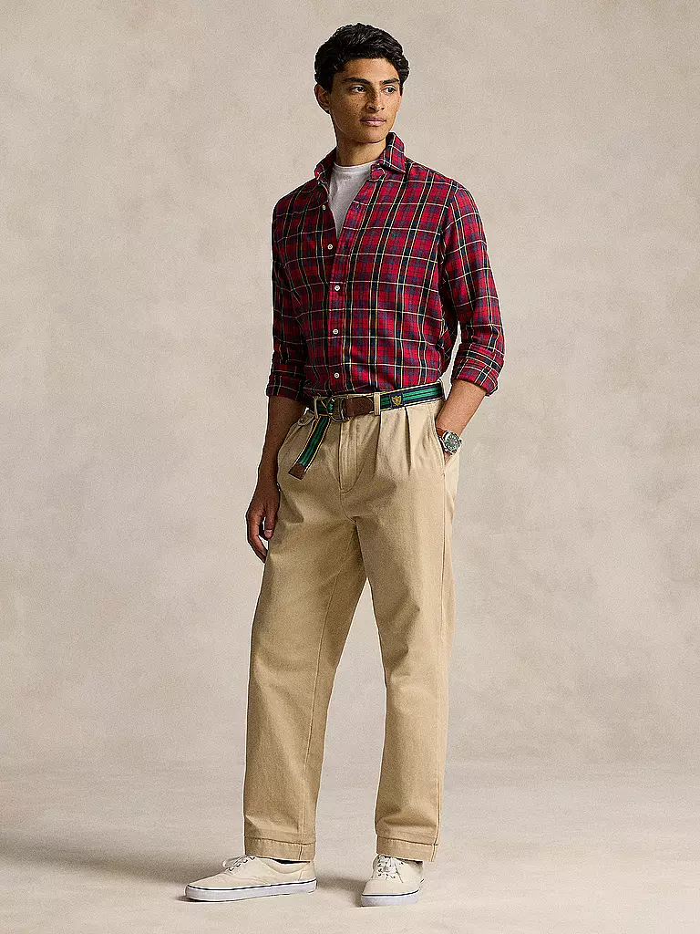 POLO RALPH LAUREN Hemd Regular Fit rot