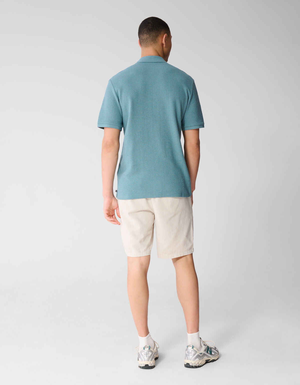 Gebreid Overhemd Blauw