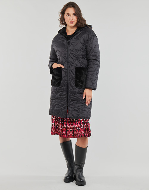 Derhy - FAUSTINE PARKA REVERSIBLE - Noir
