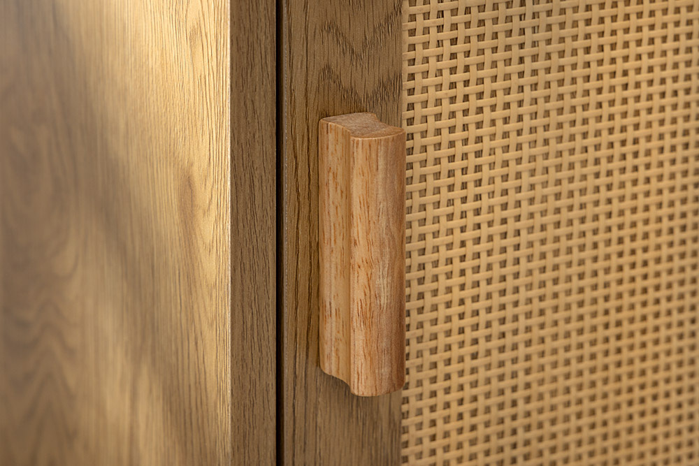 Design Sideboard VIENNA 120cm natur Wiener Geflecht Kommode