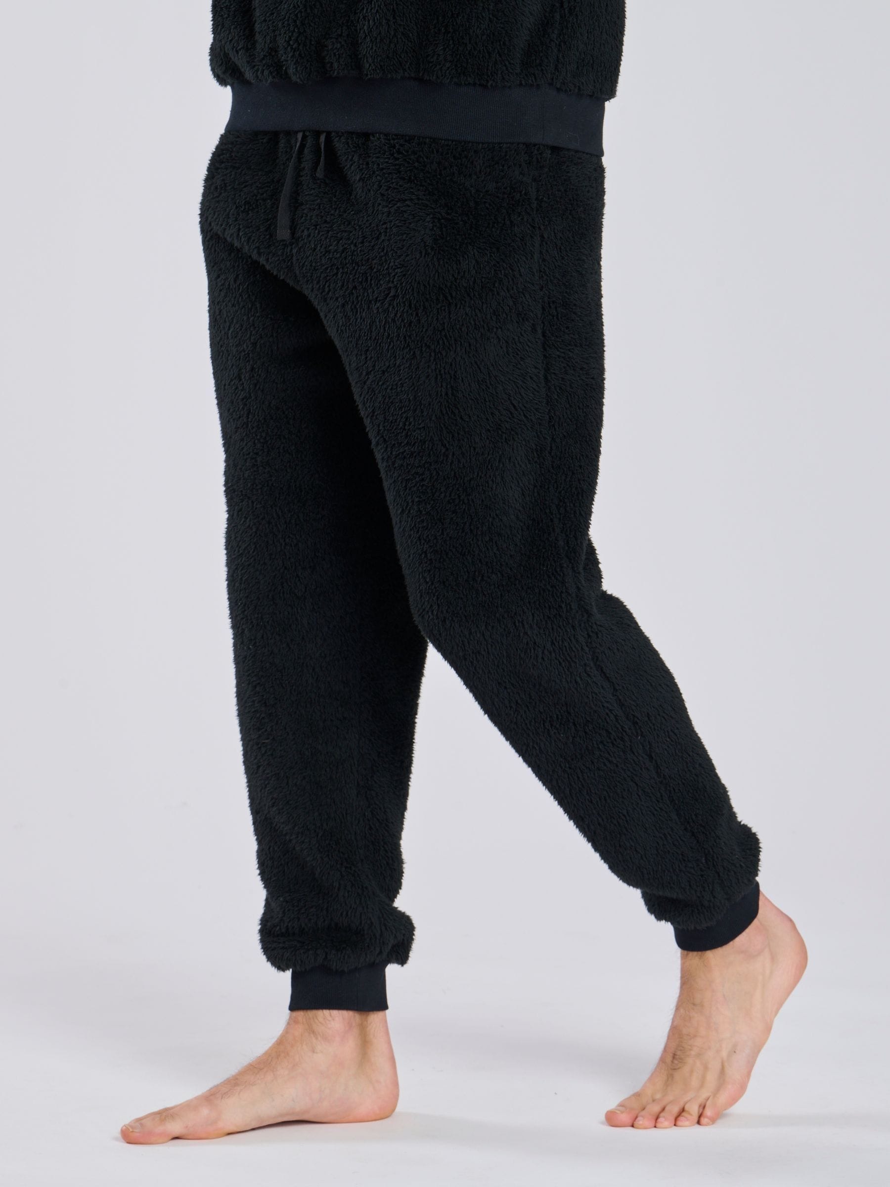 Zwart - Loungeable Sherpa joggingbroek