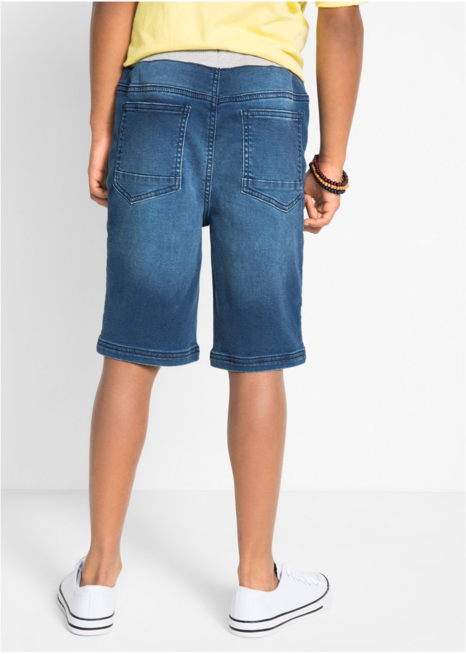 Bermuda garçon en jean-sweat