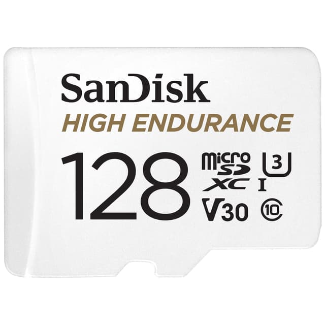 SanDisk MicroSDXC Endurance with SD adapter 128 GB hukommelseskort