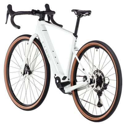 Vélo de Gravel Électrique Cube Nuroad Hybrid C:62 Race 400X Shimano GRX 12V 400 Wh 700 mm Gris Vert Desertstone 2025