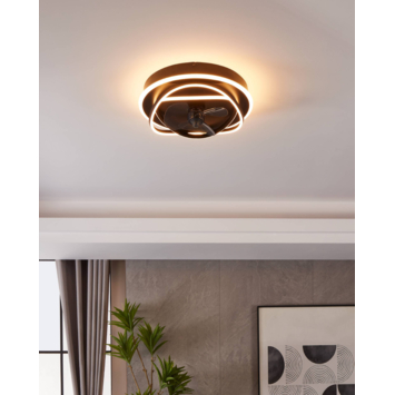 Eglo plafondventilator Namori met lamp 36W zwart