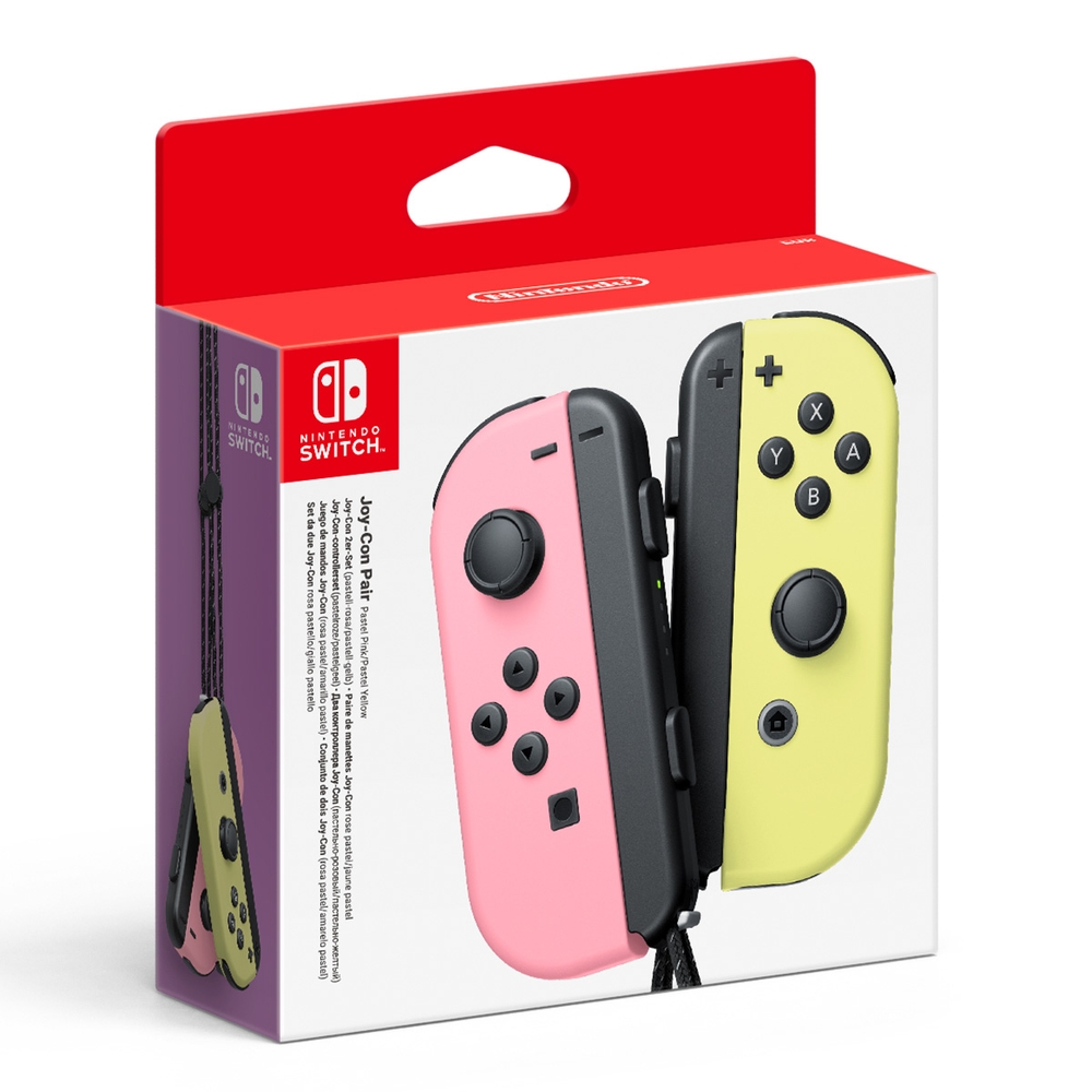 Nintendo Switch Joy-Con Controller-Paar – Pastellrosa/Pastellgelb