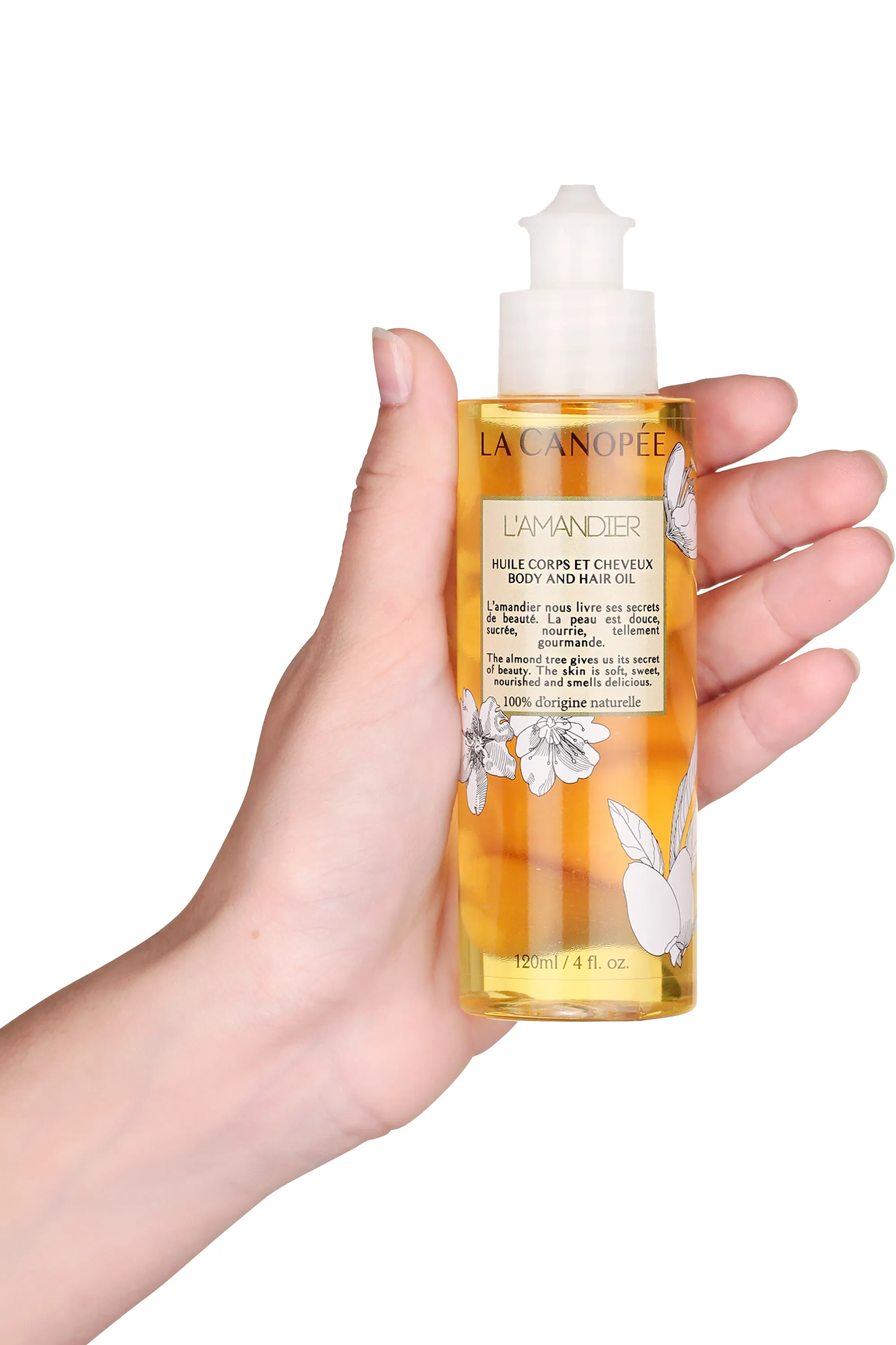 La Canopée Huile corps et cheveux L’Amandier-120 ml