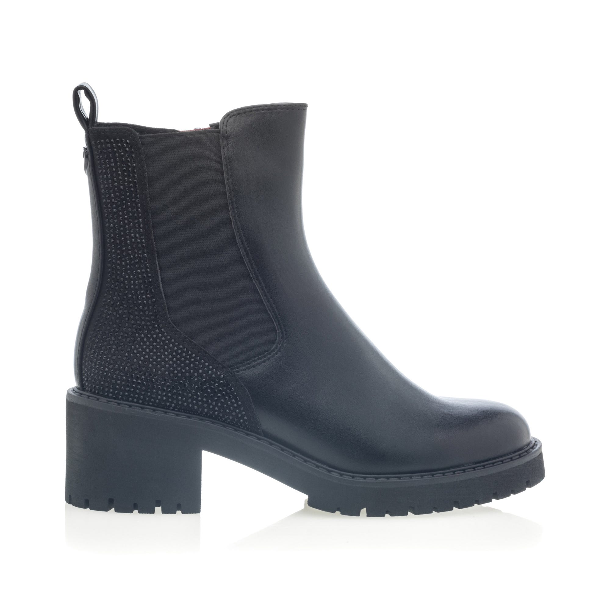Boots chelsea à talon Femme noir