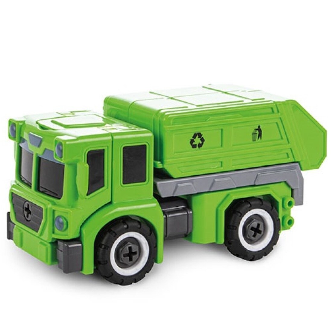 Transformierbarer Roboter Müllwagen LKW Spielzeugauto Fahrzeug Laster