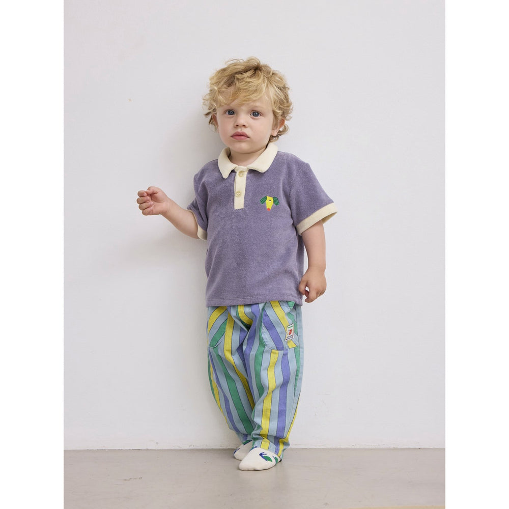 Køb Bobo Choses Navy Blue Happy Dog Terry Cloth Polo